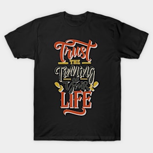 "Life's Rhythm" - Empowering Calligraphy Art T-Shirt